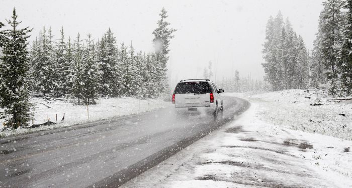 Winter Driving SUV